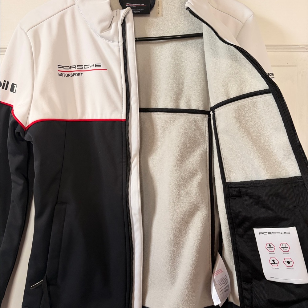 Hugo Boss Women’s White, Black & Red Porsche Motorsport Zip Jacket - Picture 3 of 3